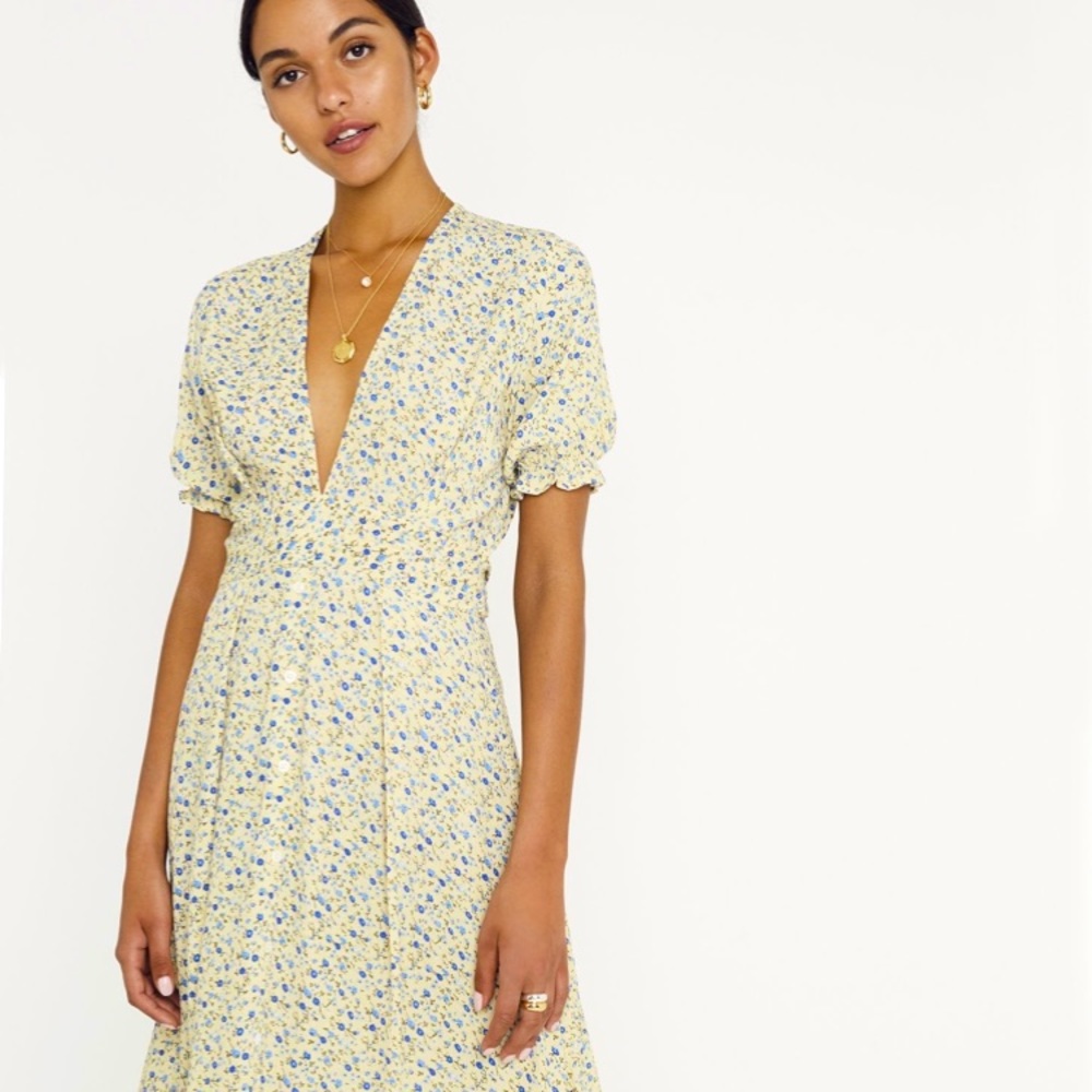 *RARE* Faithfull the Brand Farah Midi Dress Medina Floral 4